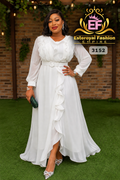 White Ruffle Maxi Dress – Timeless Elegance