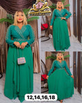 Emerald Luxe Embellished Maxi Dress